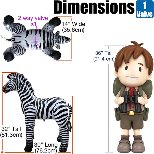 Inflatable Zebra 32"H