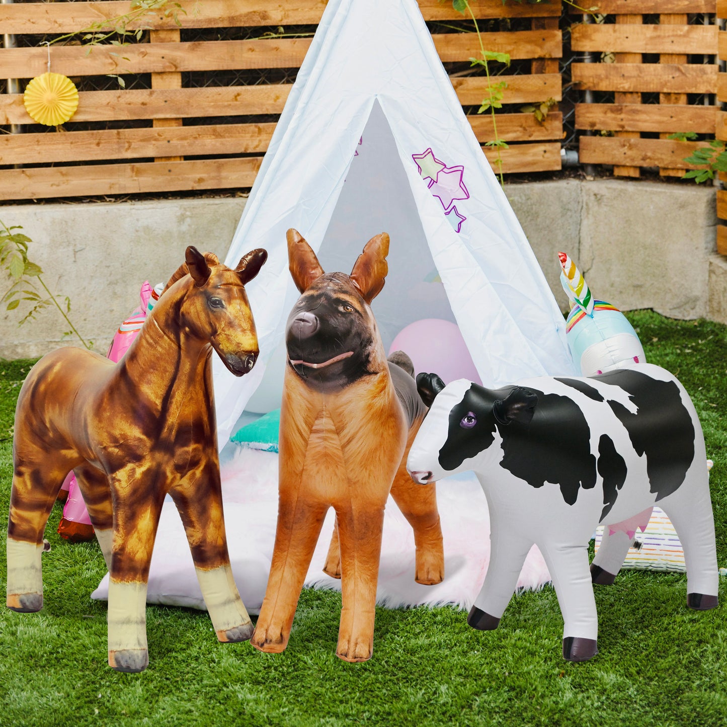 JC-FARM01 Cow, Horse, Shepherd - decor