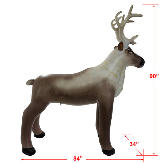 Jet Creations 90-Inch Lifelike Reindeer Inflatable Preorder Now! – Christmas Holiday Decor, Indoor Outdoor Display, Photo Prop & Gift