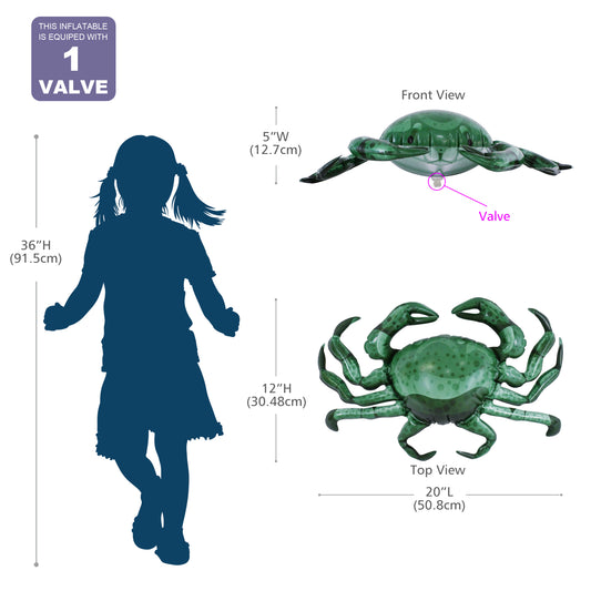 JC-CRAB4 _ 4-pack Crab Bundle - Measurement