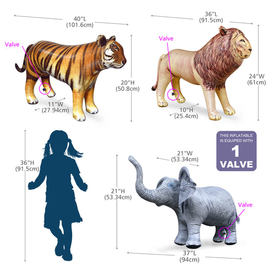 JC-LTE - 3-pack Animals Bundle - Measurement