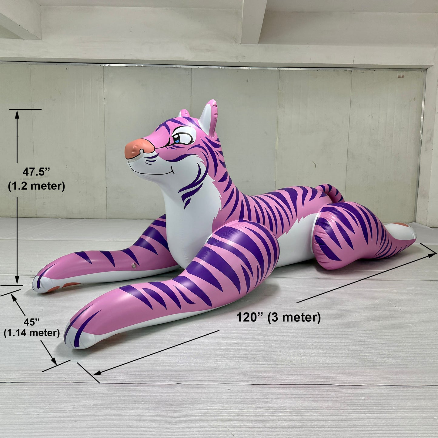 🐅 G&G 3-Meter Long Pink Laying Tiger (Check Style Section to Pick Your Choice)