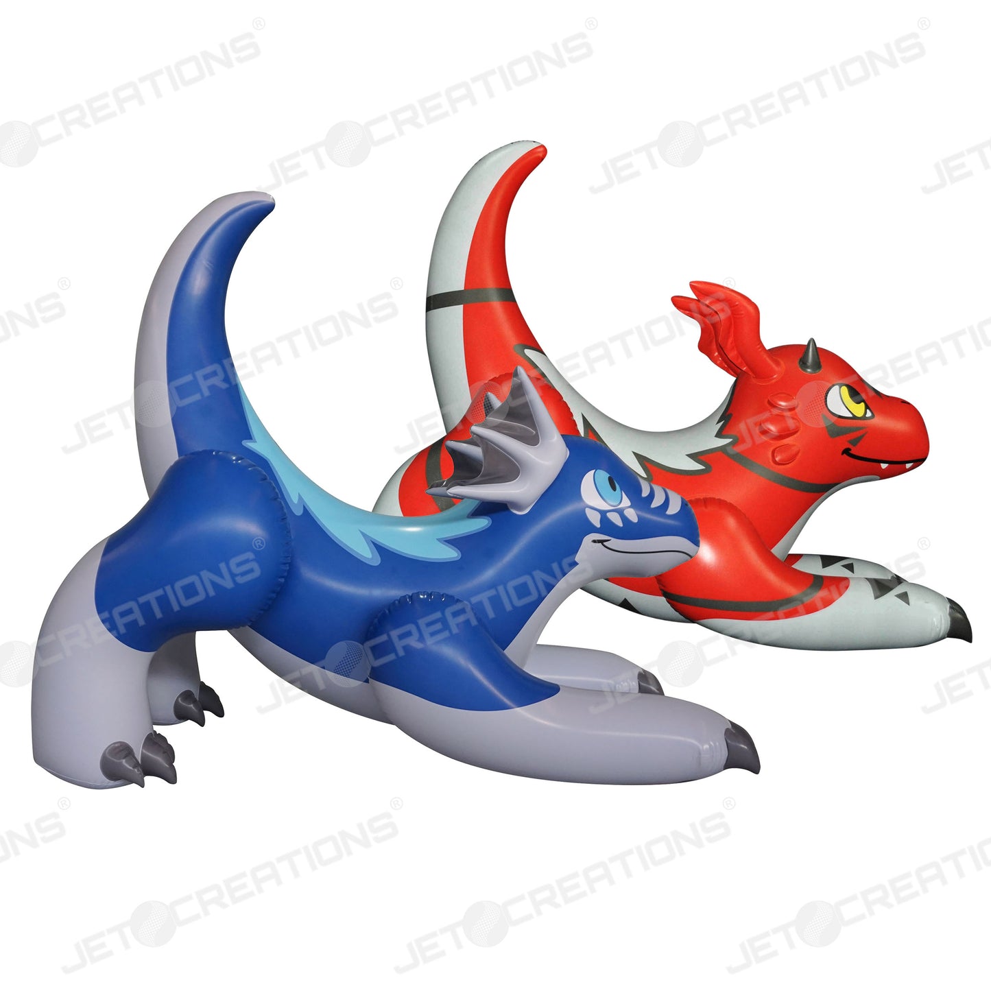 48" Long Red and Blue Dragon Combo <FUCO-DRARB48L>