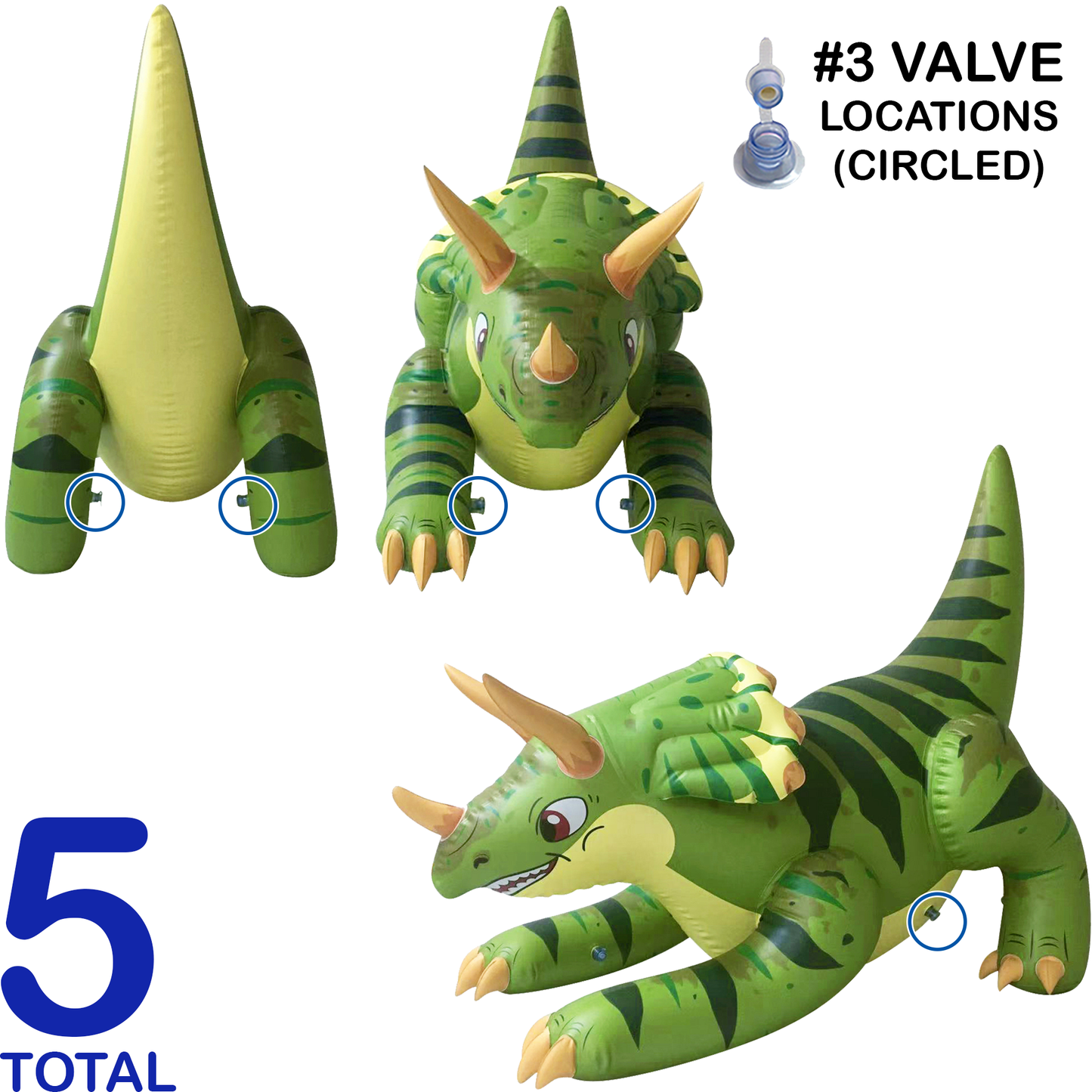 60" Long Triceratops <FUJCI-TOPSY60L>