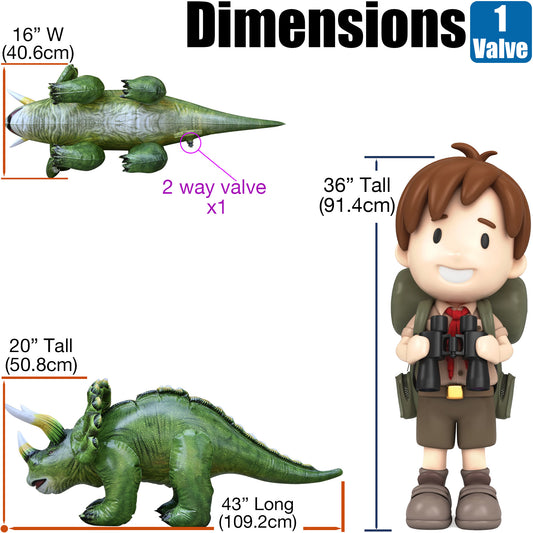 Inflatable Triceratops