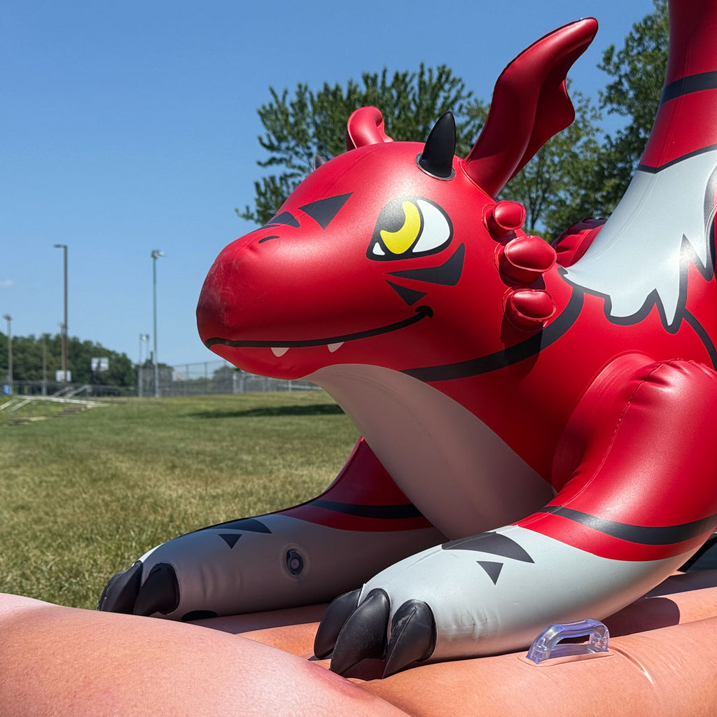 Limited Quantity Special Run: 48" Long Red Dragon + FREE Pool Float