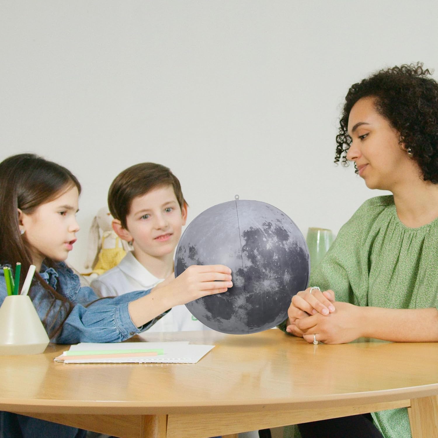 🚀 Earth's Moon Inflatable, 12 inch