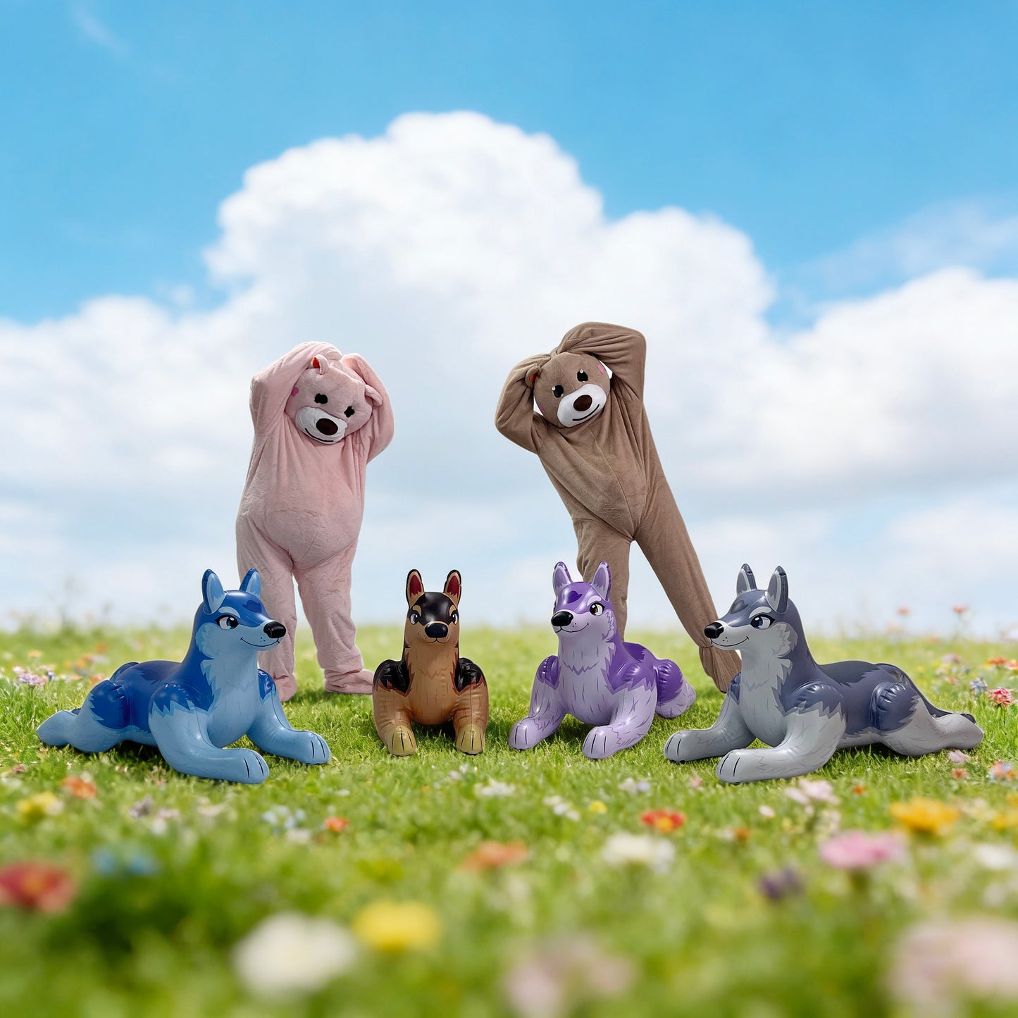 Jet Creations 4-Foot Inflatable German Shepherd — Now Available in 4 Colors!