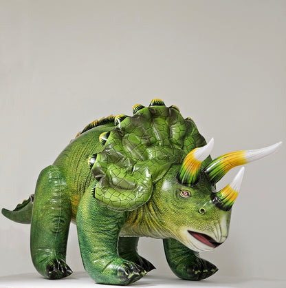 Jet Creations Triceratops Dinosaur Toy, Inflatable, 20"TALL/43"L