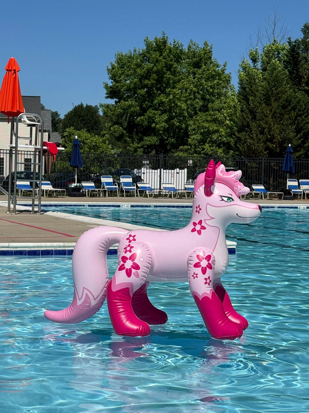 4’ PVC Inflatable Standing Kitsune Fox