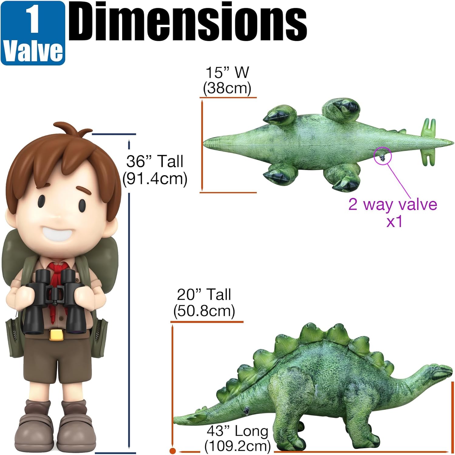 🦕 Inflatable Stegosaurus