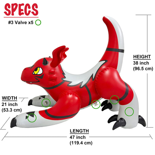 48" Long Mini Red Dragon