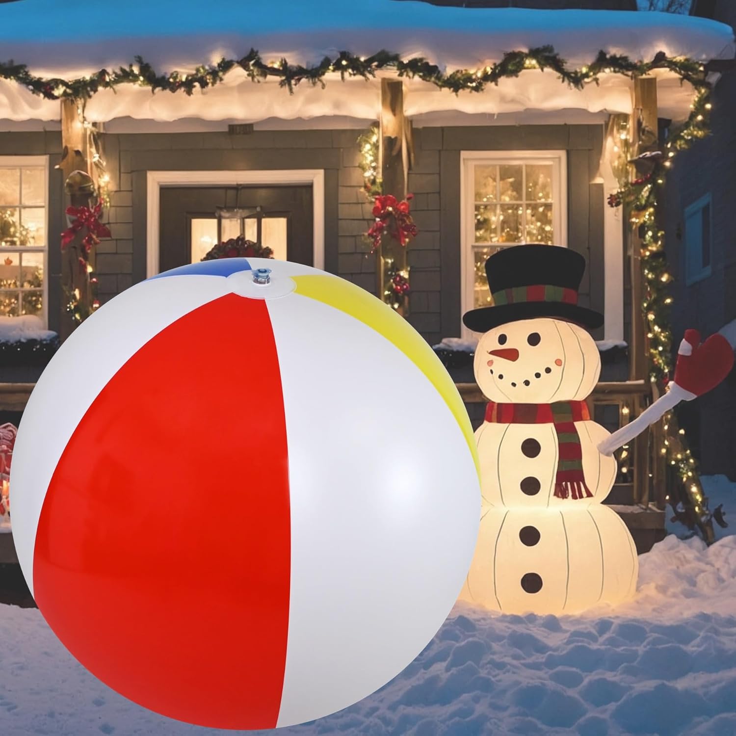 ⛱️ 48" inflated size Jumbo Size Multi Color Beach Ball