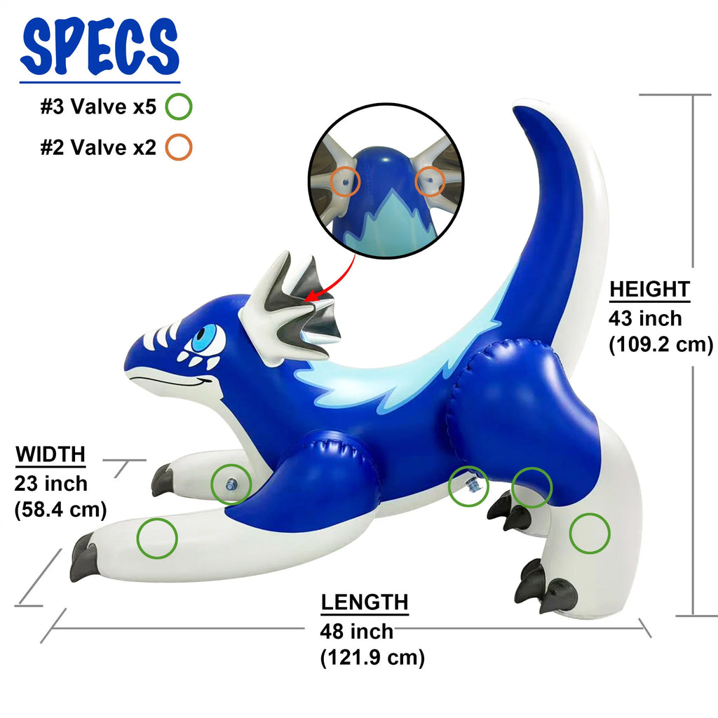 4’ Blue Dragon