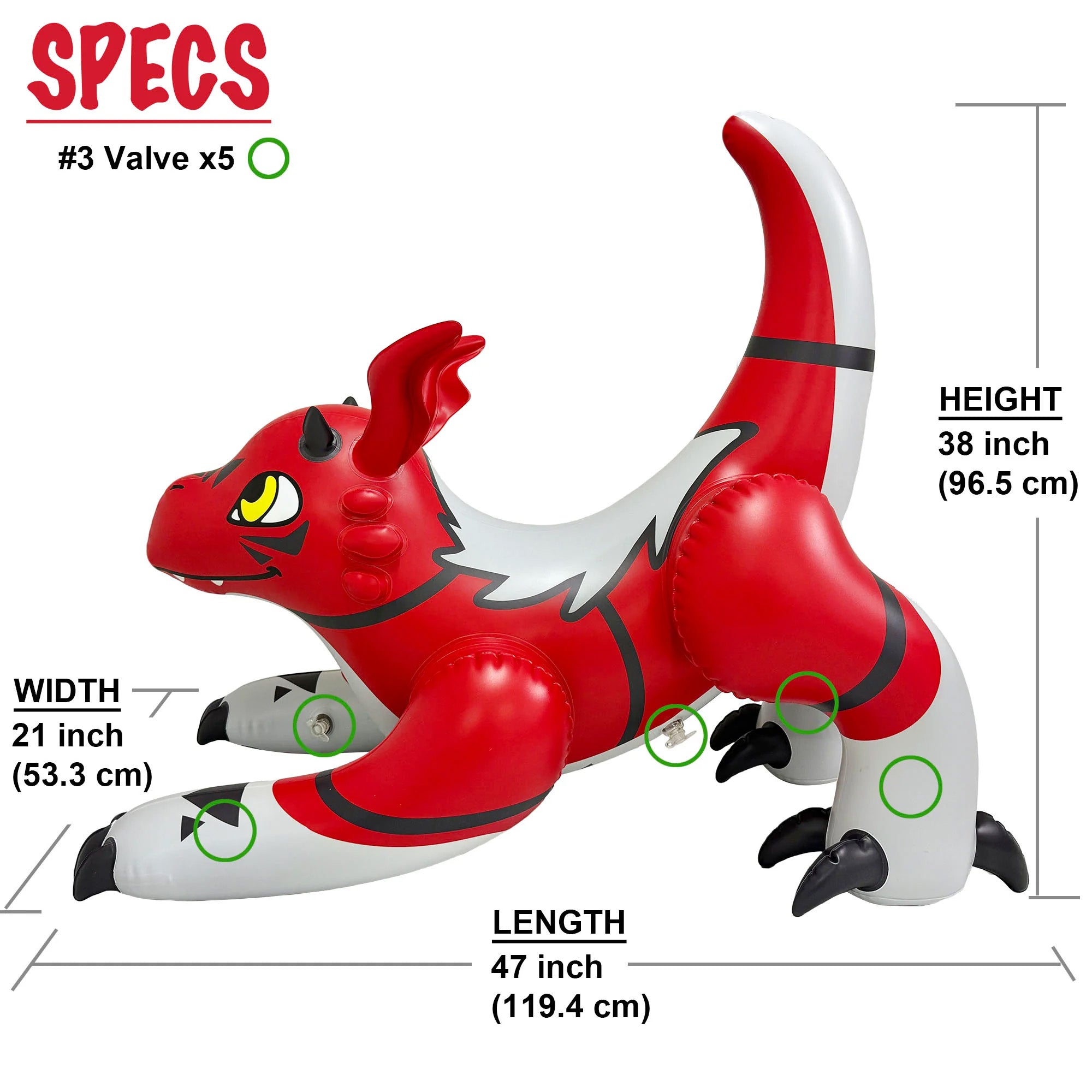 4’ Red Dragon