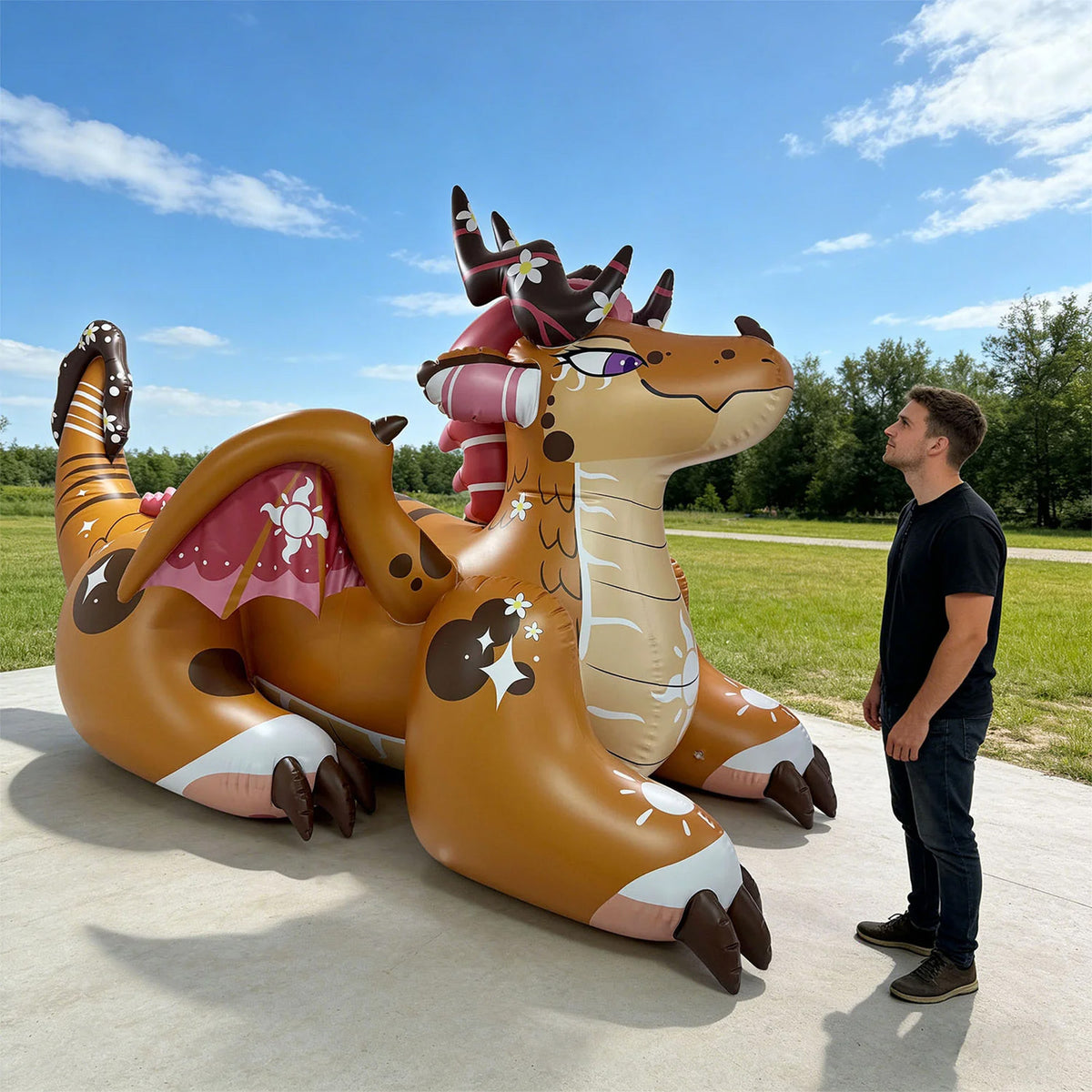 7.5'H Celestia Dragon ✨ NEW GLOSSY PRINTING