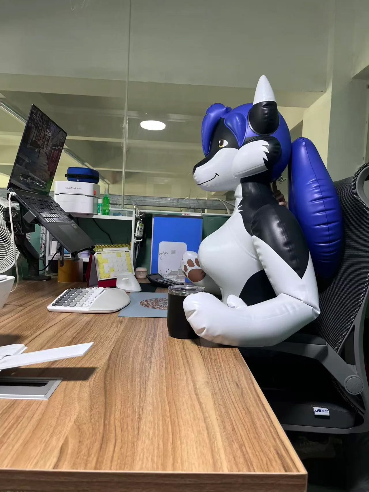 72” Tall Holly the Husky