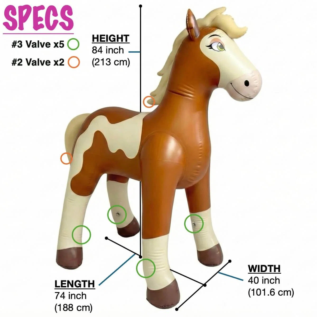 84” Tall Cirrus Horse