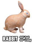 30"H Inflatable Realistic Sitting Rabbit Animal Figure