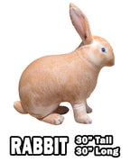 30"H Inflatable Realistic Sitting Rabbit Animal Figure