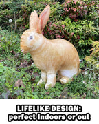 30"H Inflatable Realistic Sitting Rabbit Animal Figure