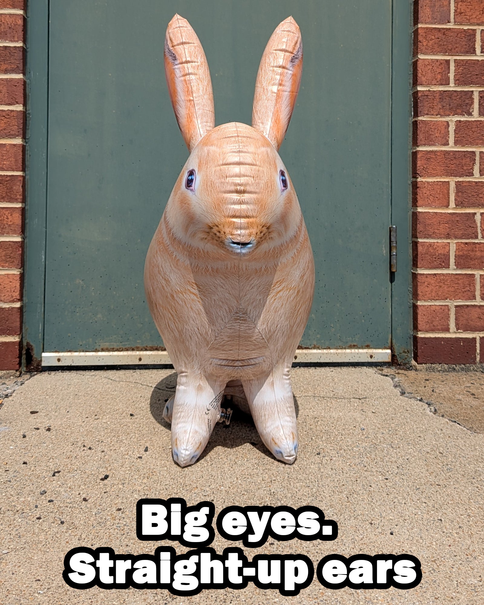 30"H Inflatable Realistic Sitting Rabbit Animal Figure