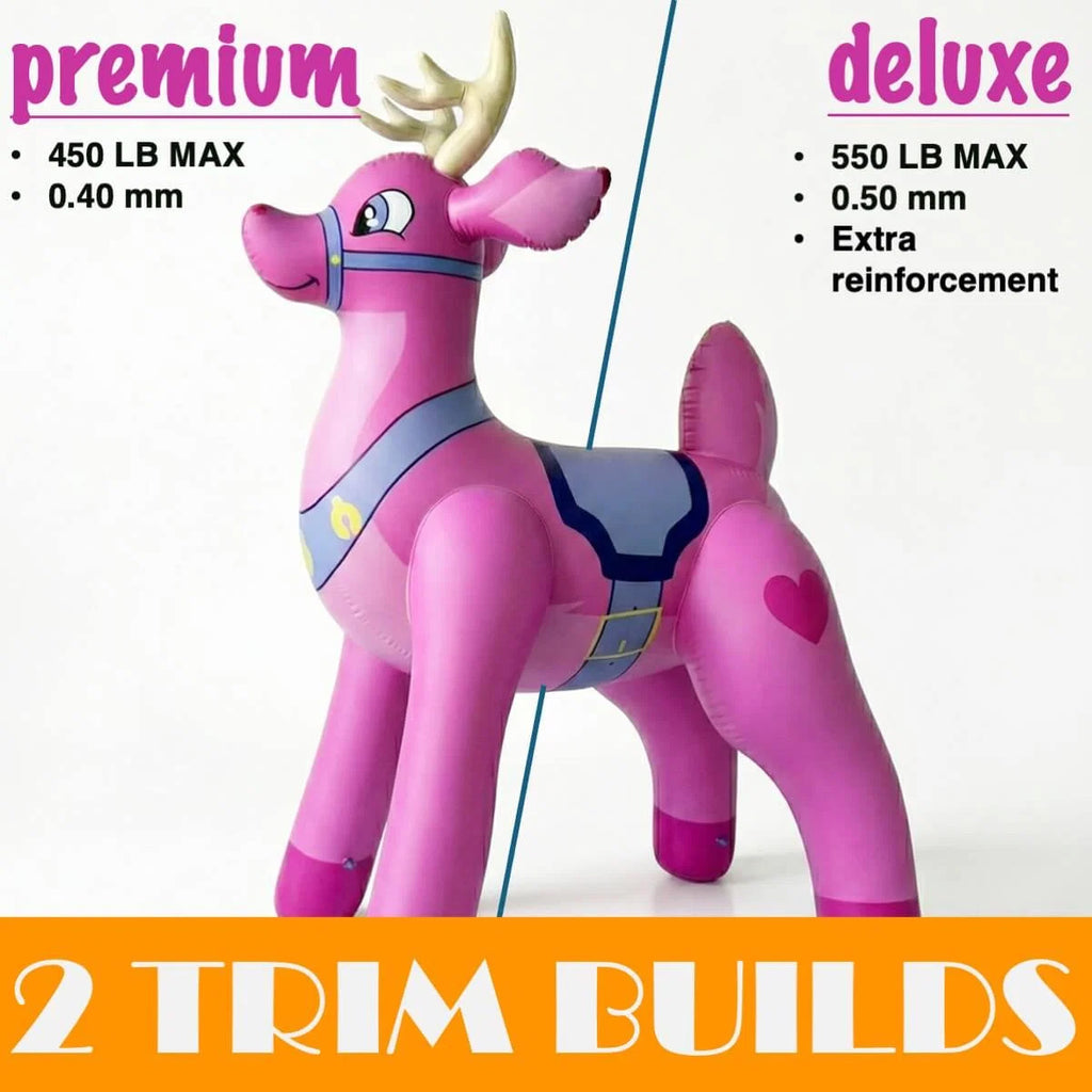 87” Tall Pink Buck Deer Inflatable