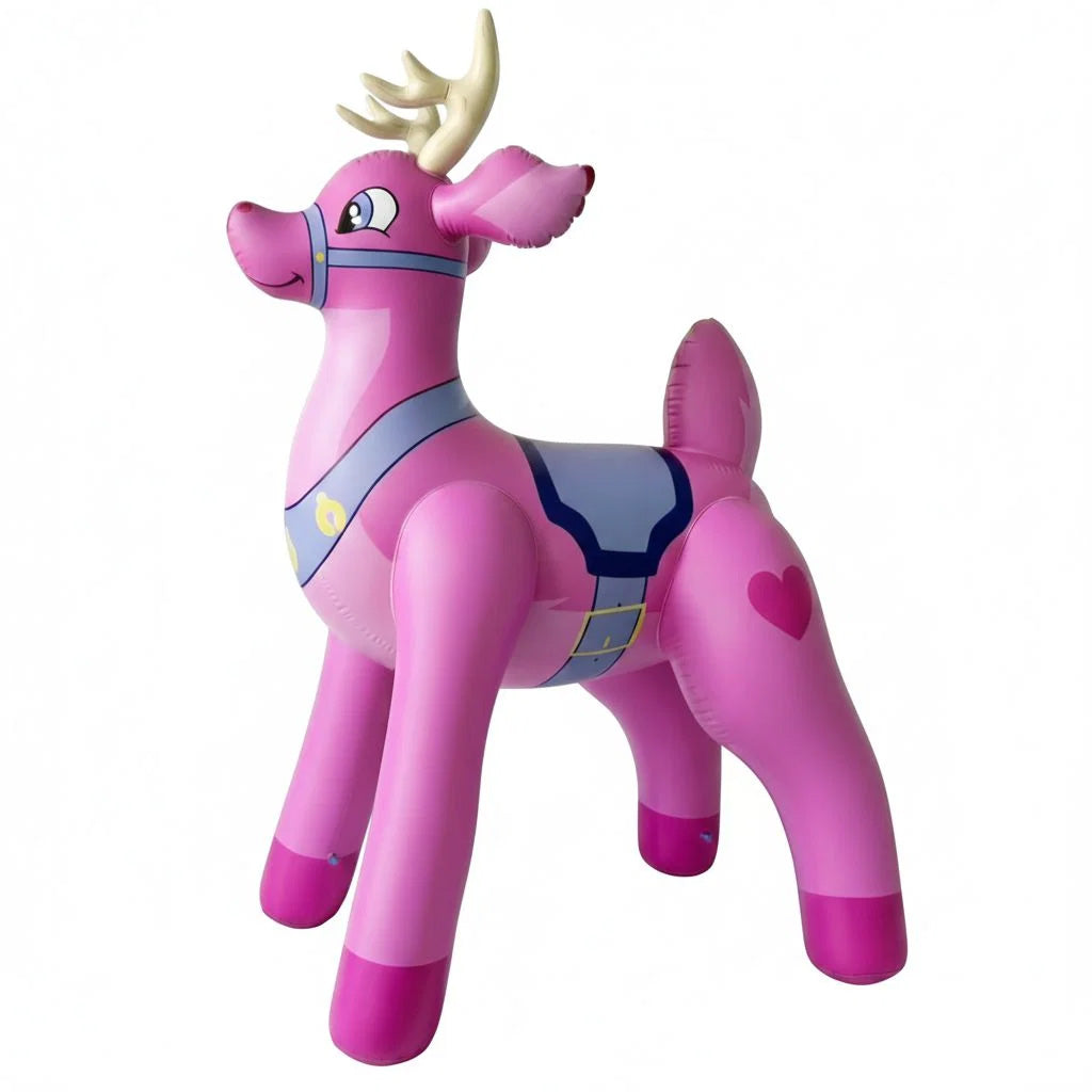 87” Tall Pink Buck Deer Inflatable