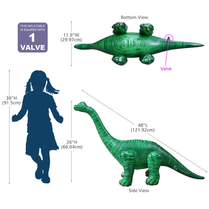 DI-BRAC4 28"H/48"L Brachiosaurus - Measurement