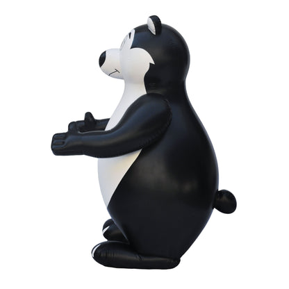 6'H Black & White Bear