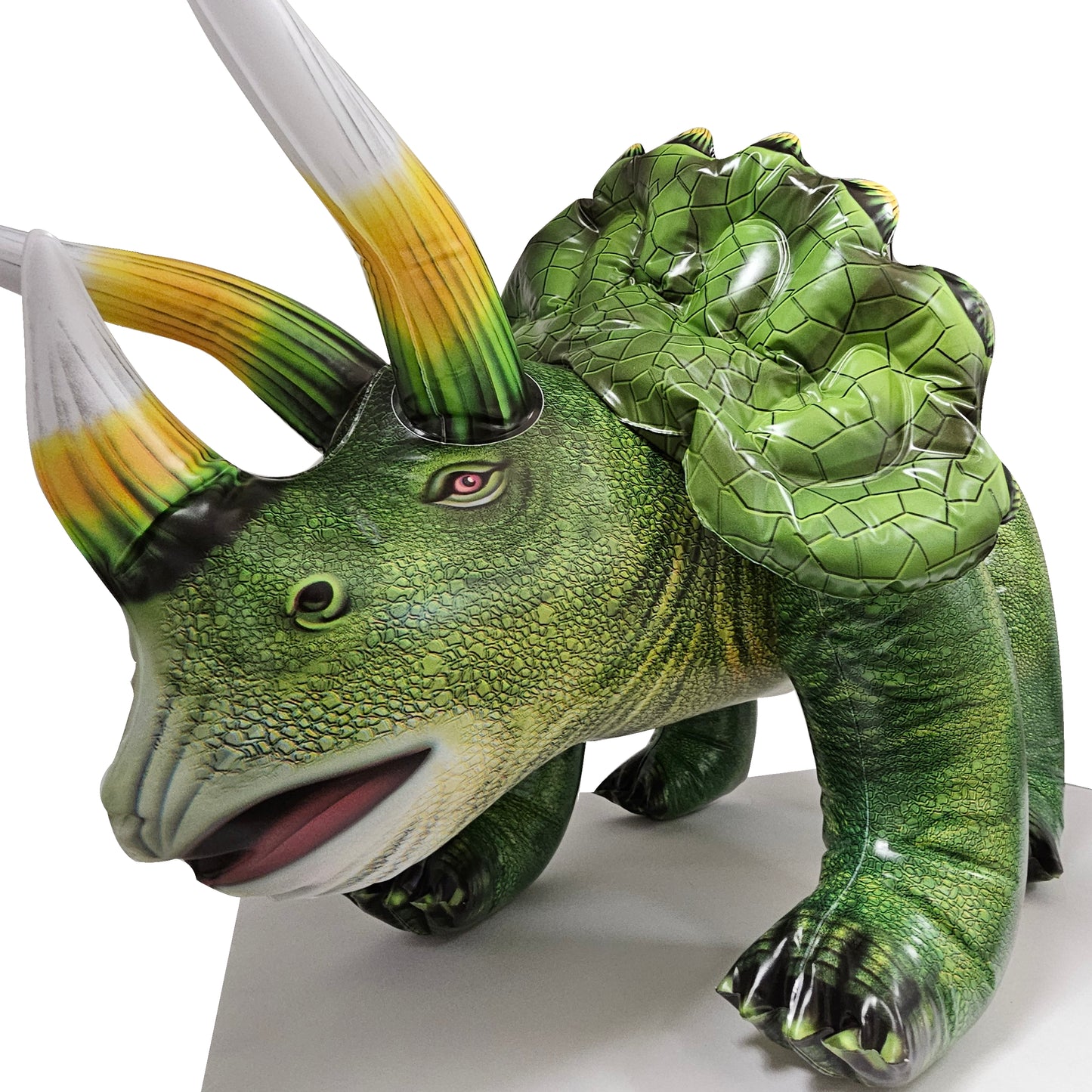 Jet Creations Triceratops Dinosaur Toy, Inflatable, 20"TALL/43"L