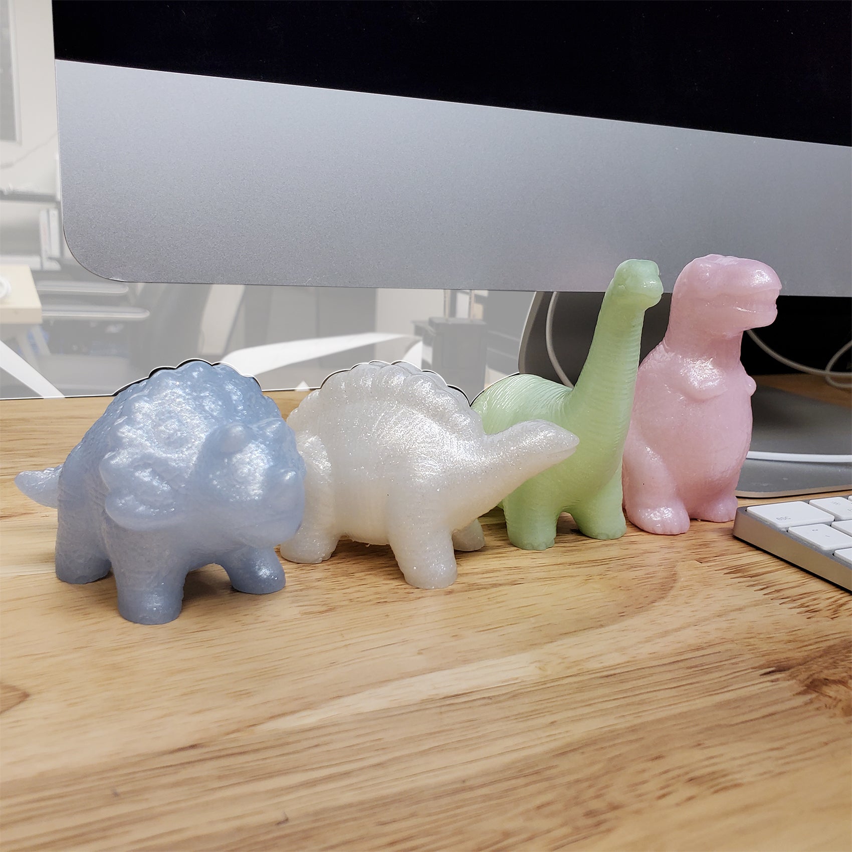 🦖 Dinosaur Figure Set - Pearlscent Multicolor