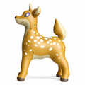 Jet Creations Inflatable deer toy on a white background