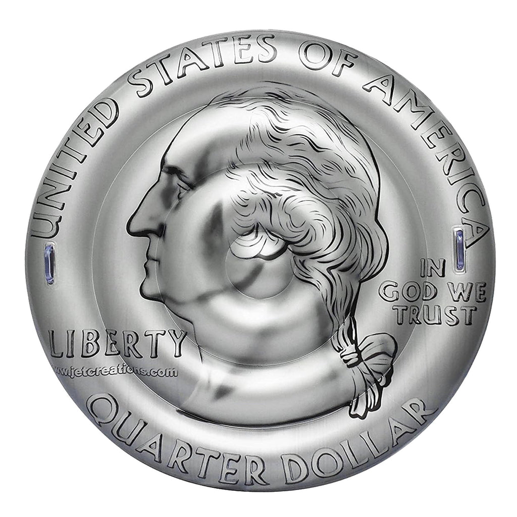 ⛱️ BIG MONEY U.S. Quarter Pool Float - 60 inch [FUN-COIN25]