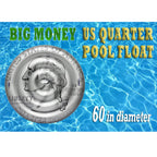 ⛱️ BIG MONEY U.S. Quarter Pool Float - 60 inch [FUN-COIN25]