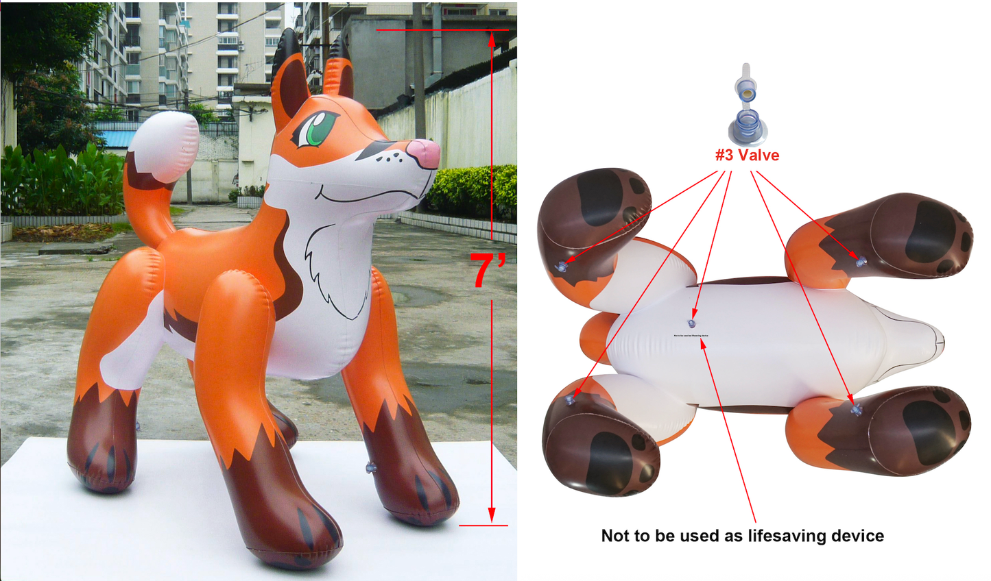 7 foot Tall G&G Fox