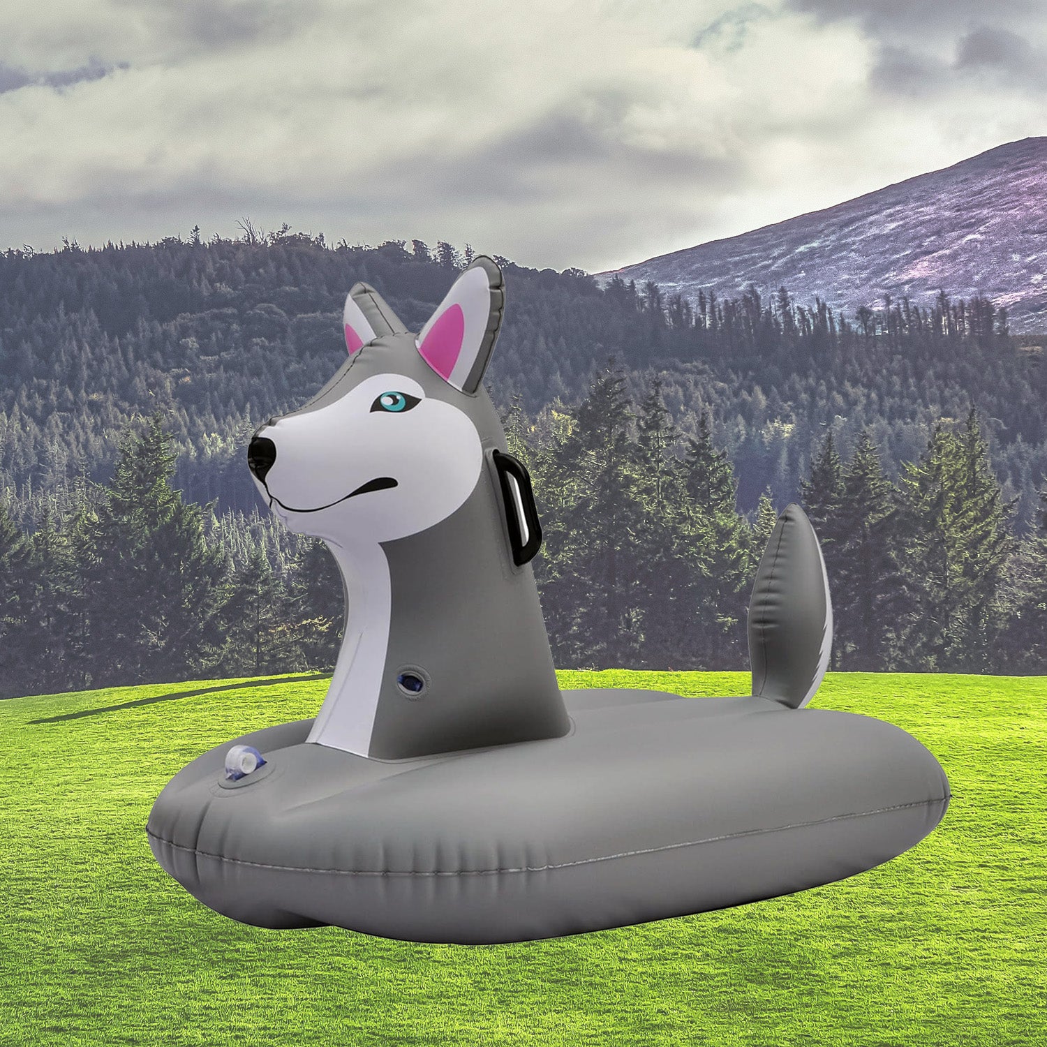 🛷 Aurora Husky Ride-On Float, 38 INCH LONG [FUN-HUSKY38W]