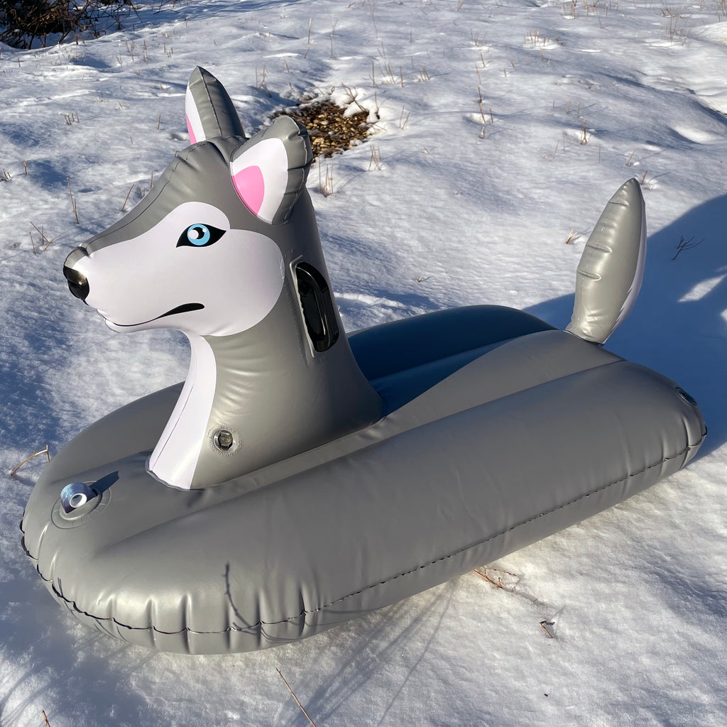 🛷 Aurora Husky Ride-On Float, 38 INCH LONG [FUN-HUSKY38W]