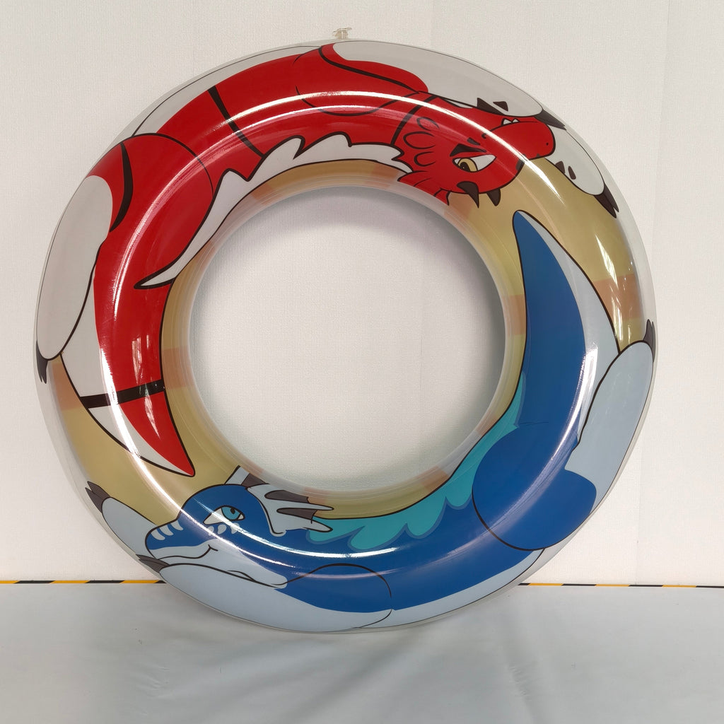 48 INCH Inflatable Deluxe Loop Red and Blue Dragon Pattern