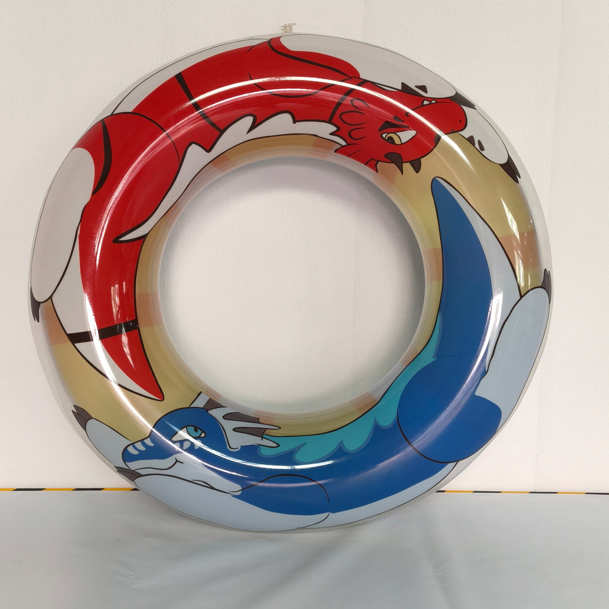 48 INCH Inflatable Deluxe Loop Red and Blue Dragon Pattern
