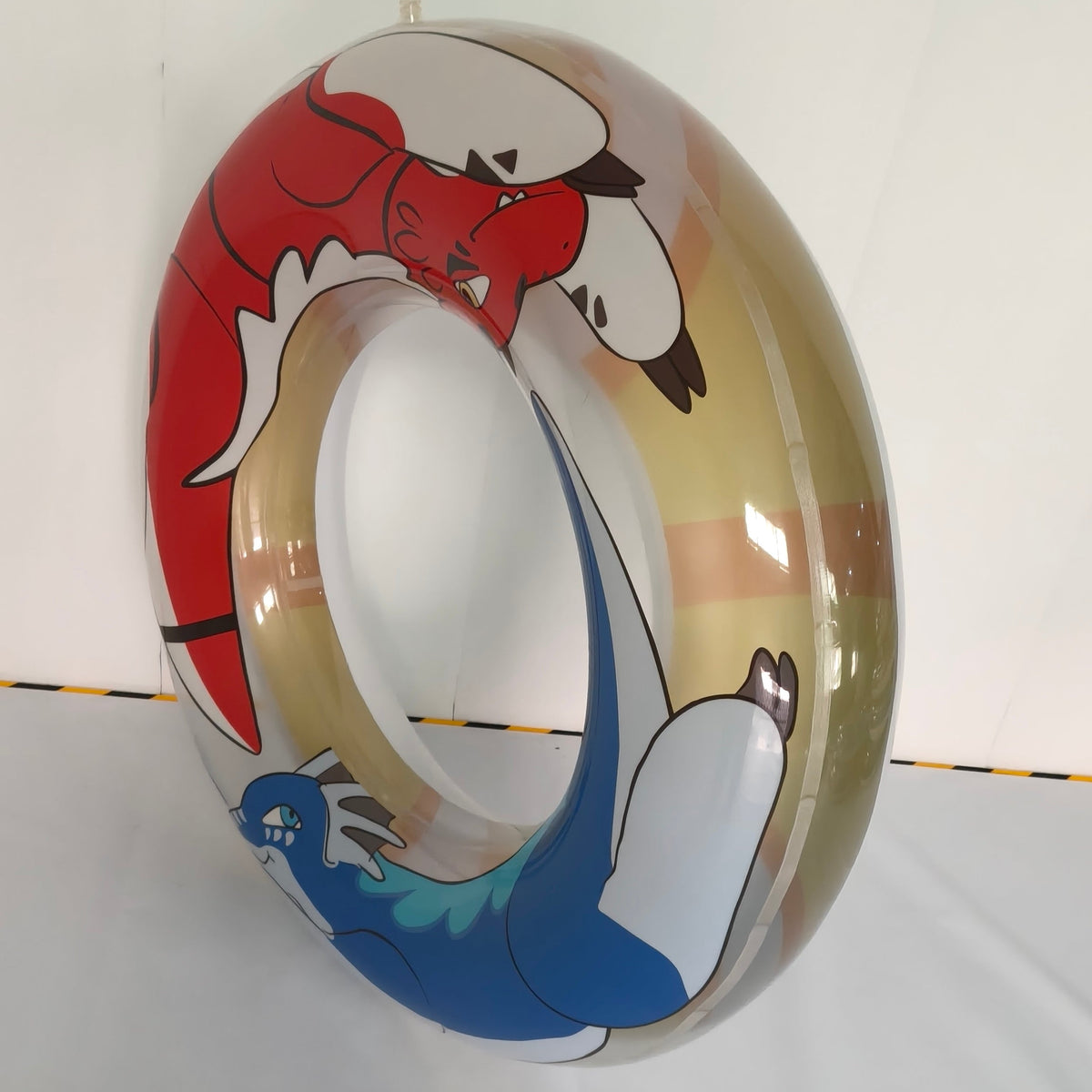 48 INCH Inflatable Deluxe Loop Red and Blue Dragon Pattern