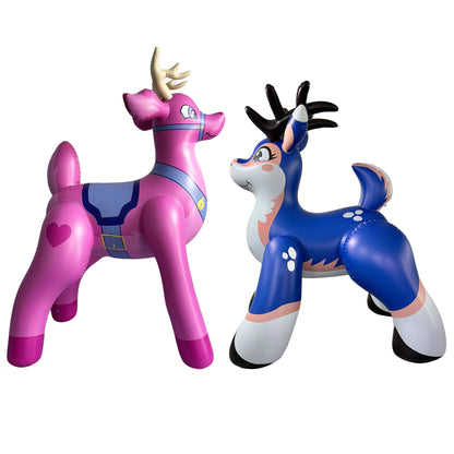 🦌 Blue Astrid Deer & Pink Buckey Deer –  Combo Set (Only 5 Sets Available)