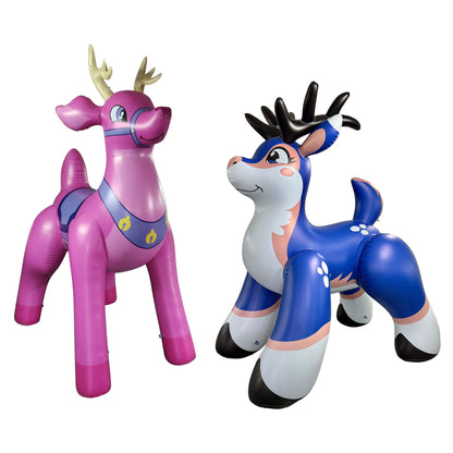 🦌 Blue Astrid Deer & Pink Buckey Deer –  Combo Set (Only 5 Sets Available)