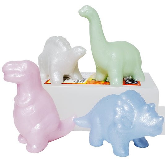 4-pk Dinosaur Figure Set - Pearlscent Multicolor [JC-DINOF4C]