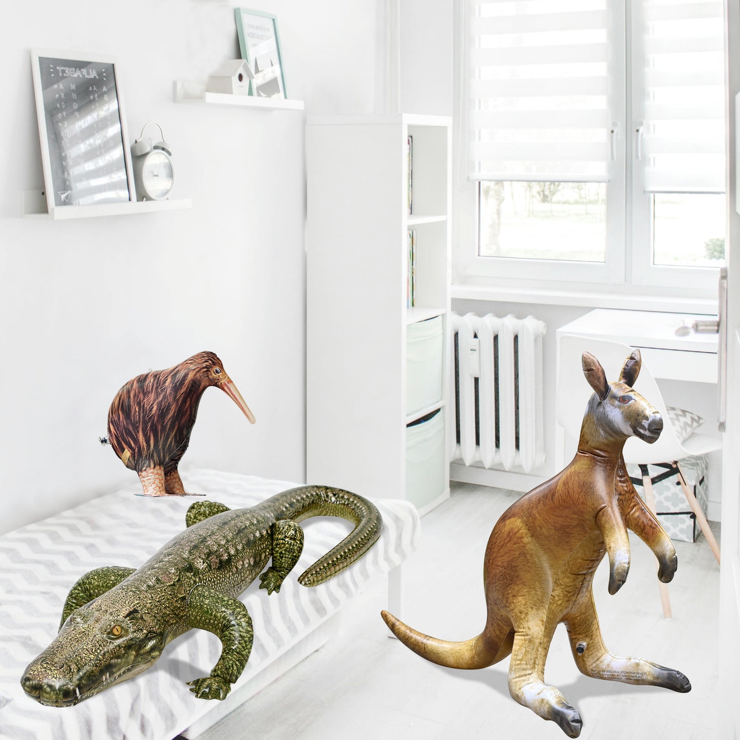 JC-KKG - Kangaroo, Kiwi bird, Alligator - Decor