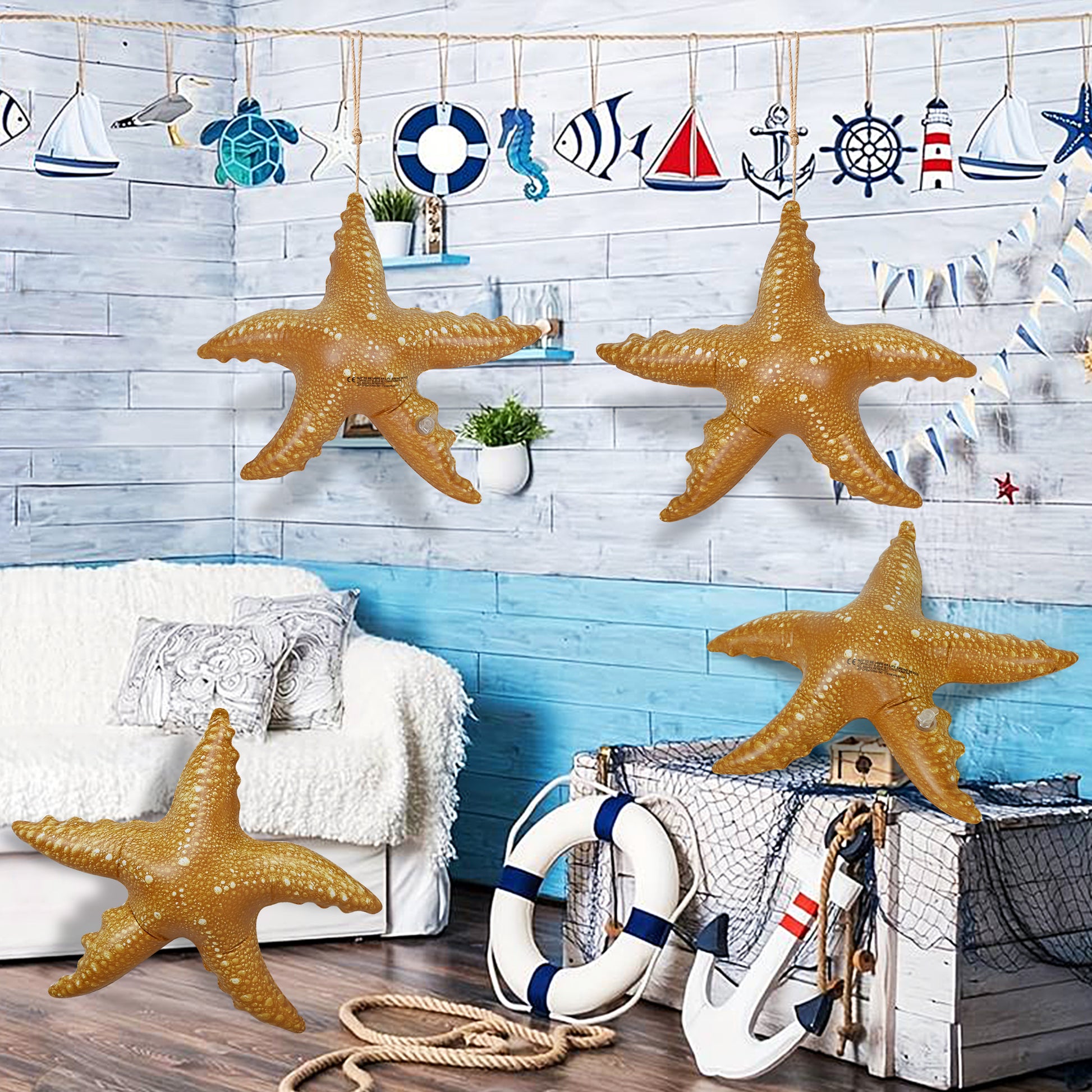 JC-STAR4 4-pack 20in Starfish bundle - Decor