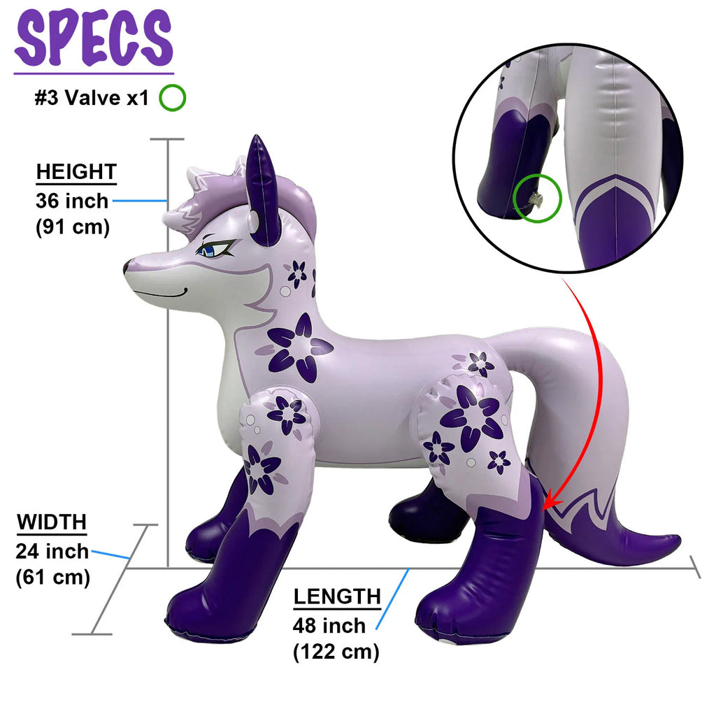 4’ PVC Inflatable Standing Kitsune Fox