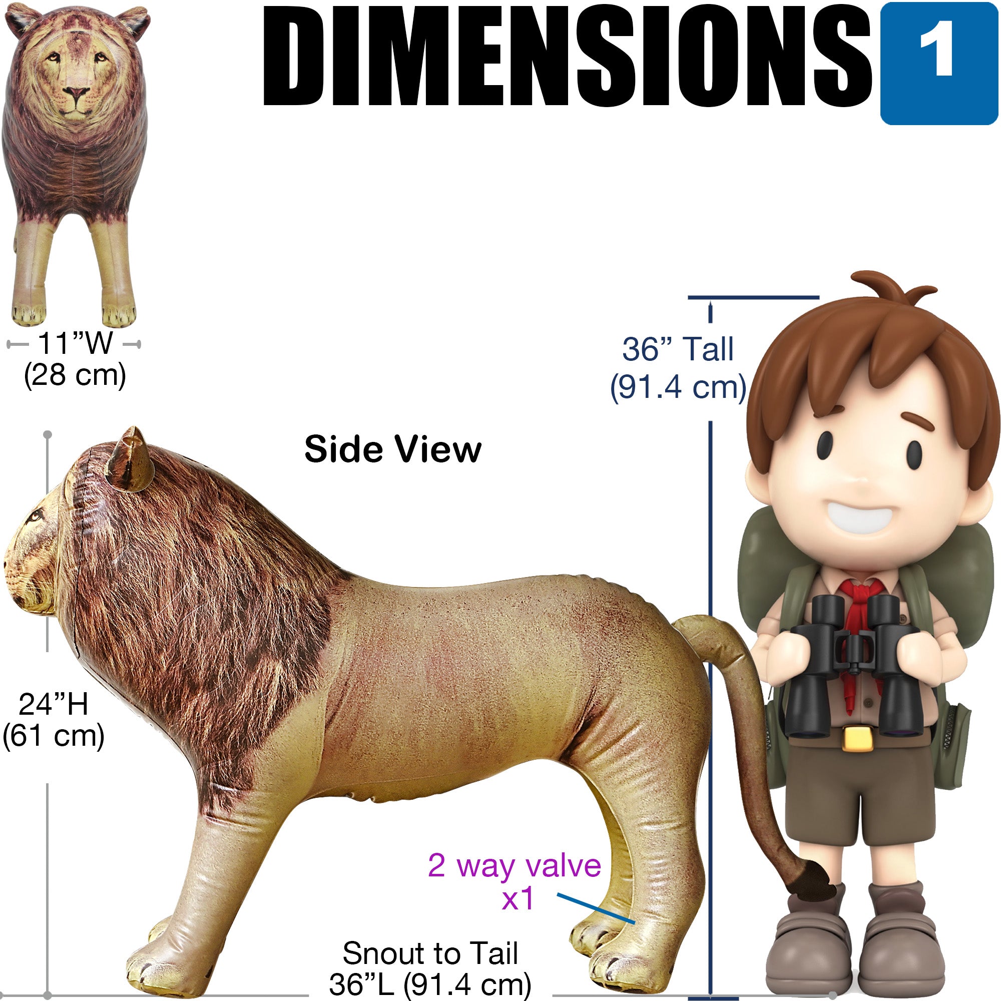 🦁 Inflatable Lion