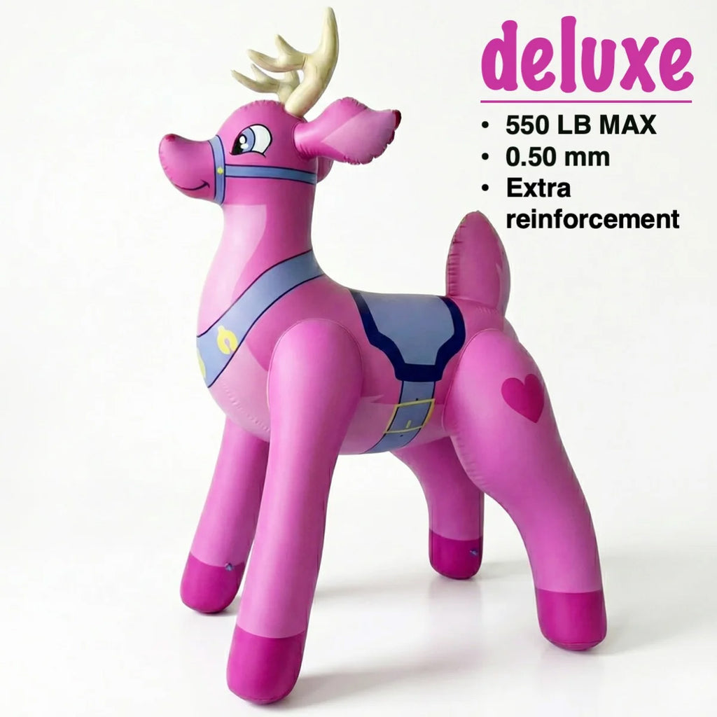 87” Tall Pink Buck Deer Inflatable