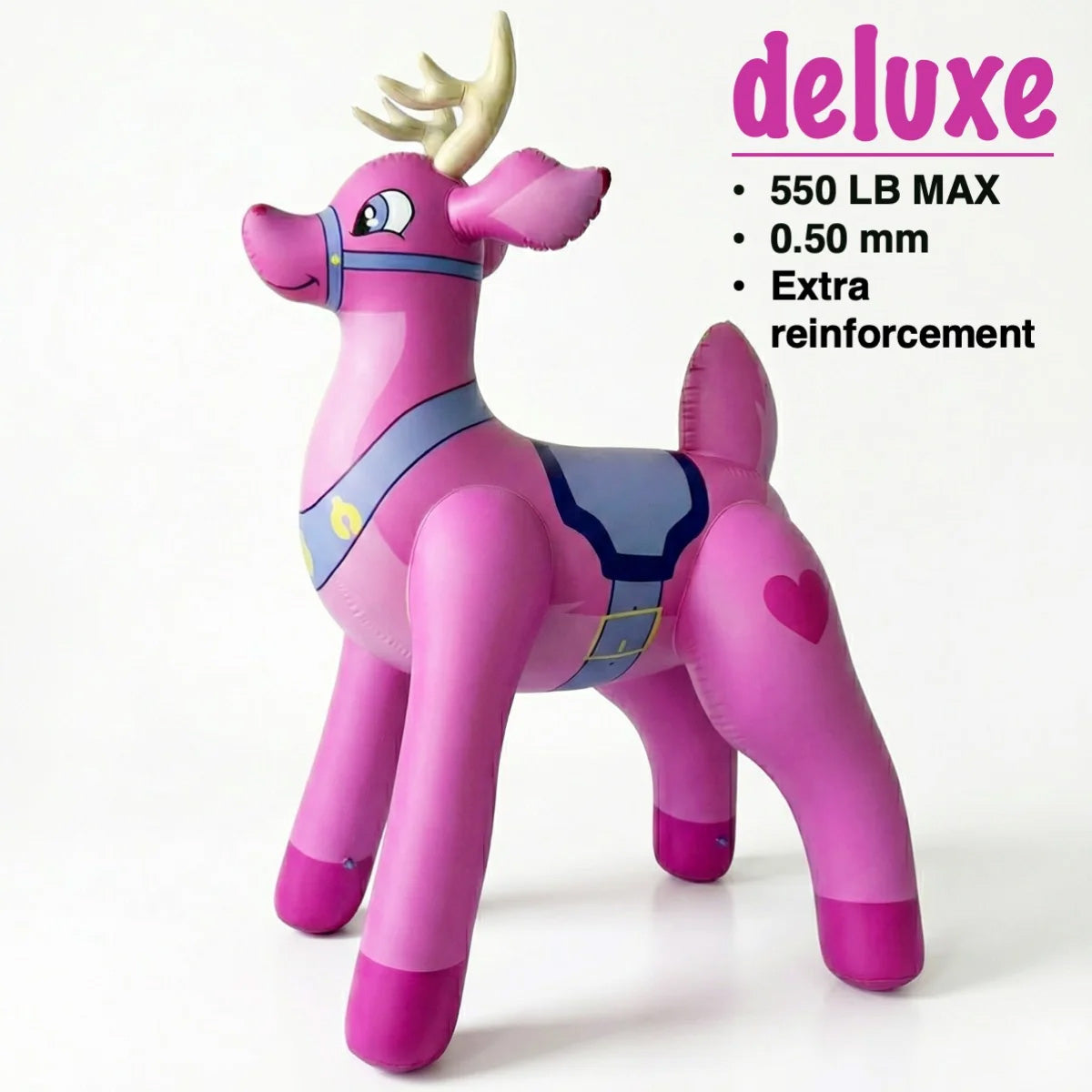87” Tall Pink Buck Deer Inflatable